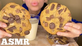 ASMR  Chocolate Chip Cookies  Milk   Crunchy Eating Sounds [upl. by Eiramyma]