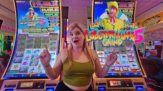 I Found the NEW Lobstermania 5 Grand Slot Machines in Las Vegas [upl. by Mariam451]