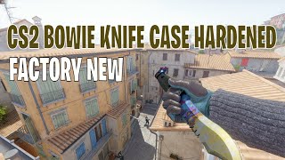 Bowie Knife Case Hardened  CS2 Skin Showcase 173 [upl. by Arraek]