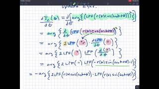 ELC 4350 Costas Loop Update Equation [upl. by Anahgem]