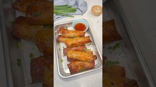 Crispy air fryer egg rolls😋 eggroll airfryerrecipes appetizer eggrollrecipe foodie fingerfood [upl. by Wivestad577]