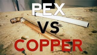 Plumbing basics  Pex vs Copper plumbing the sharkbite [upl. by Toille]