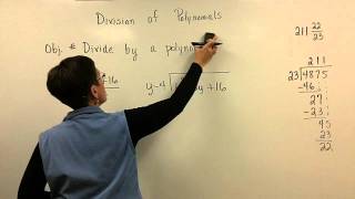 Divide Polynomial by Polynomial Part 1 [upl. by Dibrin94]