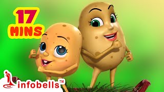 Aloo Kachaloo Beta Kahan Gaye The  Hindi Rhymes for Children  Infobells [upl. by Hovey]