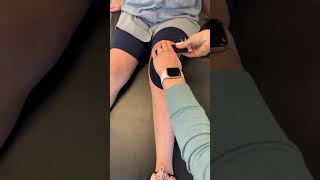 Knee taping kneepain physio athlete sports trending youtubeshorts [upl. by Hartzell]