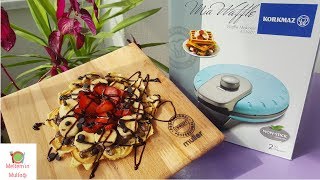 KORKMAZ WAFFLE MAKİNESİ  Ürün İnceleme  Waffle Tarifi 🍥 [upl. by Yirinec50]