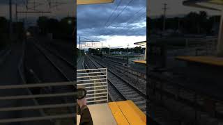 Acela train passing Mansfield 150 mph at evening time [upl. by Yssim]