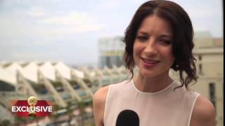 Interview with Outlander Stars Caitriona Balfe and Sam Heughan [upl. by Recha]