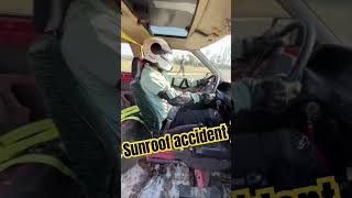 Sunroof accident sunroof disadvantages [upl. by Aihsinyt893]