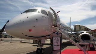 Embraer’s Lineage 1000E Offers a Roomy LightFilled Shower in the Sky – BJT [upl. by Eelam]