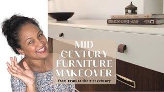 Mid Century Modern Furniture Flip  Paint amp Wood Finish Combo  Dresser Makeover [upl. by Nomar]