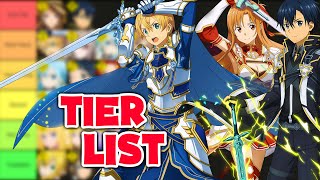 MY LIGHT ELEMENT TIER LIST 2ND ANNIVERSARY EDITION  SAO Unleash Blading [upl. by Annaesor]