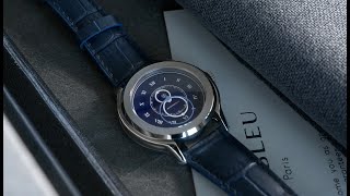 Beaubleu  Collection VITRUVE  Origine Blue with blue leather strap [upl. by Barnard]