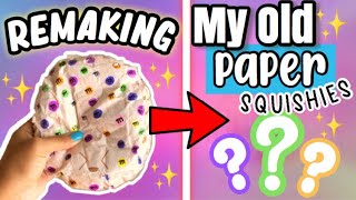 REMAKING MY OLD PAPER SQUISHY  MINI TUTORIAL [upl. by Leoy]