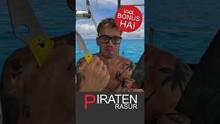 Blutige Movember Rasur mit Hai  Küchenmesser vs Folder segeln Hai pirate [upl. by Jehoash]