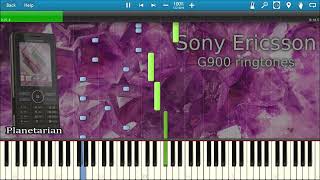 SONY ERICSSON G900 RINGTONES IN SYNTHESIA  Piano Tutorial [upl. by Niwred]