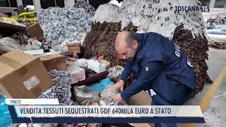 20241108 PRATO  VENDITA TESSUTI SEQUESTRATI GDF 640MILA EURO A STATO [upl. by Clarie737]