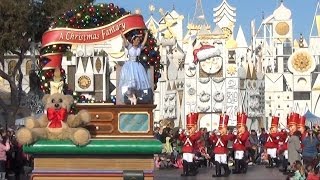 A Christmas Fantasy Parade at Disneyland  Daytime With quotits a small worldquot Background [upl. by Mansoor]