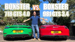 2023 PORSCHE 718 Boxster GTS 40 vs 981 Boxster GTS  DETAILED 50 MINUTE COMPARISON PORSCHE [upl. by Jena]