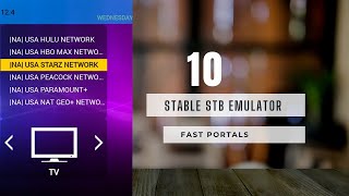 10 STABLE STB EMULATOR FAST PORTALS  STBEMU CODES [upl. by Nuawaj842]