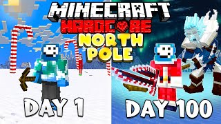 I Survived 100 Days in the North Pole in Minecraft Heres What Happened [upl. by Oicnecserc968]