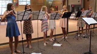 Danse Des Mirlitons from the Nutcracker Suite  Flute Choir [upl. by Ellimahs]