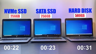 NVME SSD VS SATA SSD VS HDD [upl. by Langston]