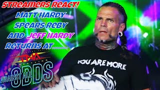 Streamers React Jeff Hardy returns and Matt spears Reby Hardy tna jeffhardy return [upl. by Adnam]