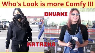 Katrina Kaif and Dhvani Bhanushali spotted at Airport in Comfy Cool Look  Shudh Manoranjan [upl. by Ambrosio385]