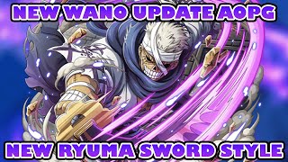 AOPG New Old Samurai Ryuma Sword Style Update RELEASE DATE  WANO EXPANSION [upl. by Casie390]