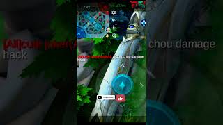 Chou Damage Hack chou mlbb mlbbshorts shorts feed trending viral viralvideo shortsvideo [upl. by Aracot]