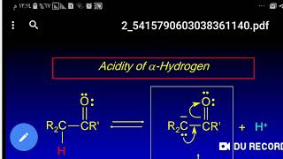 تكمله محاضره ٢ حامضيه الفا هايدروجين [upl. by Nnylarac909]