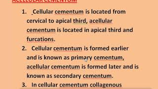 Difference between cellular and acellular cementum [upl. by Anitnelav]