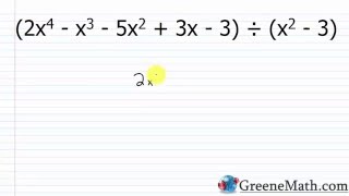 Dividing Polynomials with Missing Terms [upl. by Roti984]