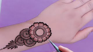 Very beautiful stylish mehndi design  easy amp simple mehndi design  mehndi ka design mehndi design [upl. by Naimerej413]