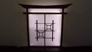 Torii Gate inspired Shoji Lamp [upl. by Nallac]