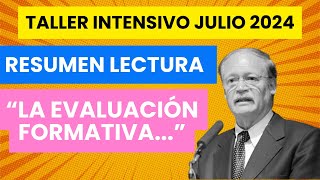 Resumen Evaluación formativa es un reto pedagógicodidáctico en el trabajo docente DíazBarriga [upl. by Pratt]