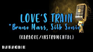 Bruno Mars Silk Sonic  Loves Train Karaoke [upl. by Anelle745]