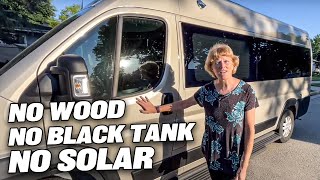 INNOVATIVE Camper Van TOUR by SOLO FEMALE TRAVELER in EMBASSY RV [upl. by Albertson]