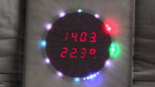 LED Ring Clock WS2812 [upl. by Mccord]