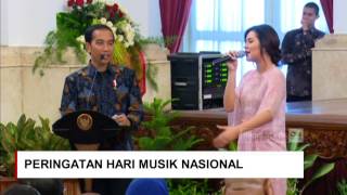 Raisa Minta Sepeda ke Jokowi  Saat Presiden Jokowi Cari Raisa di Peringatan Hari Musik Nasional [upl. by Miranda861]