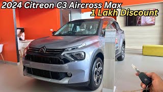 Citreon C3 Aircross Max Five Seater Full Detailed Review ❤️ Price amp Features ✅ 1 Lakh Discount [upl. by Ddart]