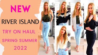 ✨Huge RIVER ISLAND Haul amp Try On  New Season Dress Blazer Trousers amp Tops 🛍 [upl. by Ahsieym]