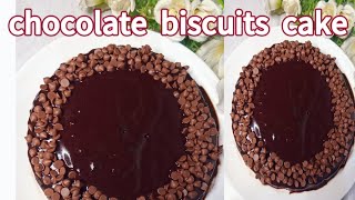 chocolate biscuits cake cooking trendingshorts cake recipe chocolate [upl. by Roth]