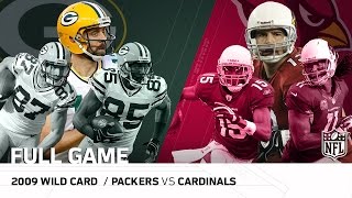 2009 NFC Wild Card Packers vs Cardinals  quotMost Points Scored in Playoff Historyquot  NFL Full Game [upl. by Pattin]