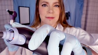 ASMR Hospital Audiologist Ear Exam amp Tympanometry Testing [upl. by Okime]