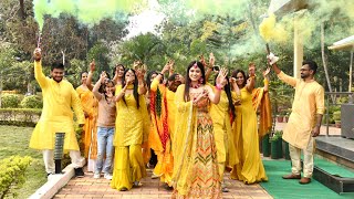 Simple and best Haldi Ceremony 2022  Haldi rasam  Indian wedding  Haldi entry  Bride Puja gupta [upl. by Altheta]