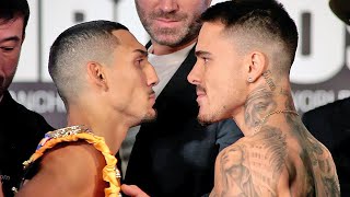 TEOFIMO LOPEZ VS GEORGE KAMBOSOS JR  FULL WEIGH IN AND HEATED FACE OFF [upl. by Bart]