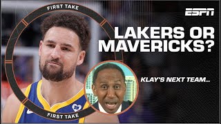 Lakers or Mavericks Stephen A amp Shannon’s HOT DEBATE over Klay Thompson’s future  First Take [upl. by Endora]