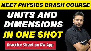 UNITS AND DIMENSIONS in One Shot  All Concepts Tricks and PYQs  NEET Physics Crash Course [upl. by Wenoa]